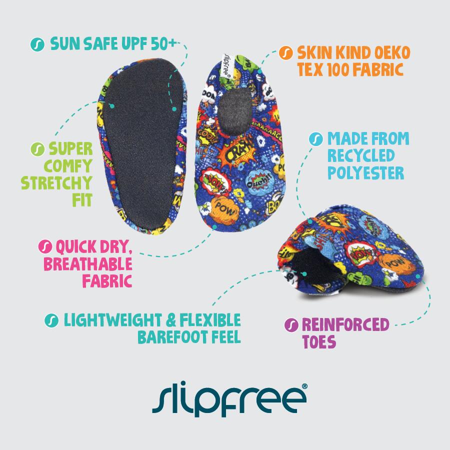 Adult Navy Non-Slip Lightweight Swim Shoes 5/6