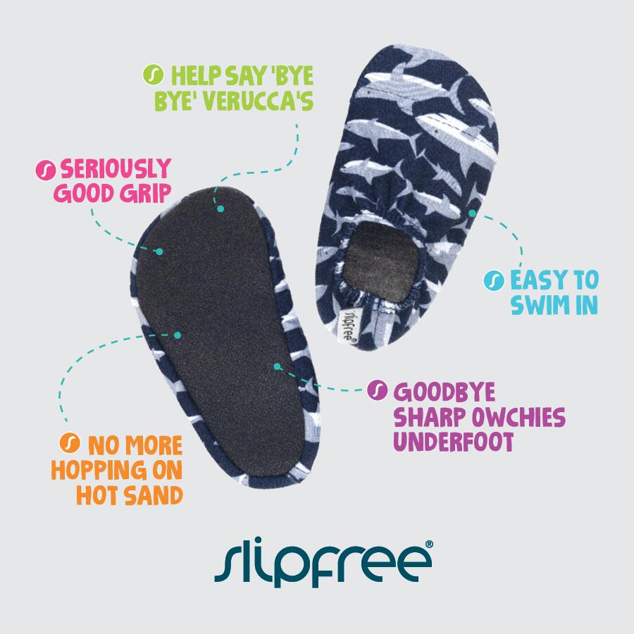 Adult Navy Non-Slip Lightweight Swim Shoes 4/6