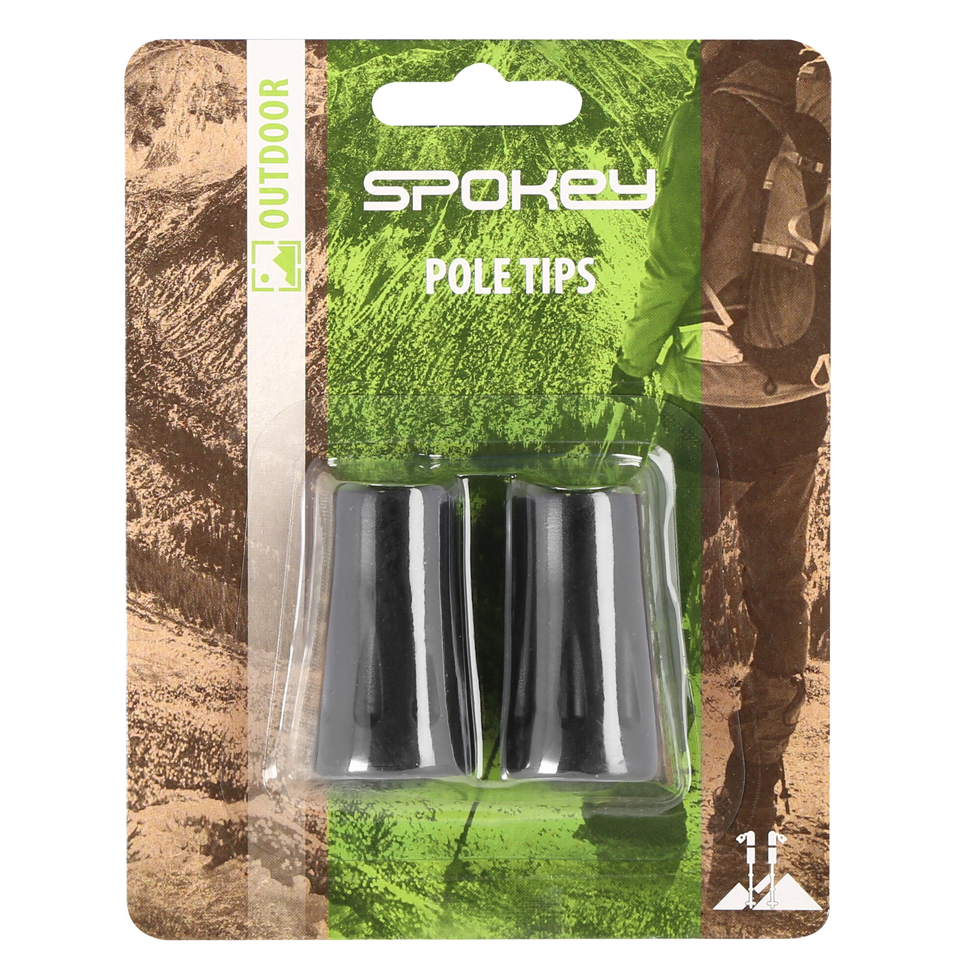Końcówki na asfalt do kijów trekkingowych i nordic walking Spokey PAD 3/4
