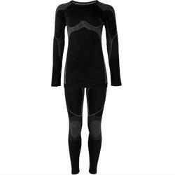 Set de sous-vêtements thermiques sans couture | Enfants | Noir/Gris