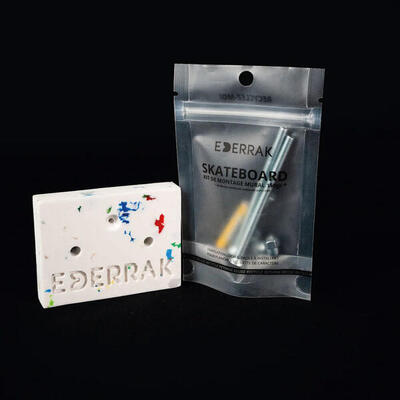 Skateboard rack – uniek en stijlvol, gemaakt van gerecycled plastic