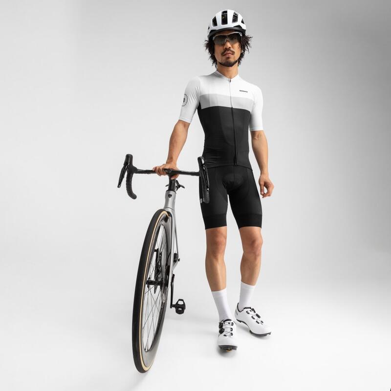 Maillot vélo ultraléger homme Cyclisme M3 Podium Noir