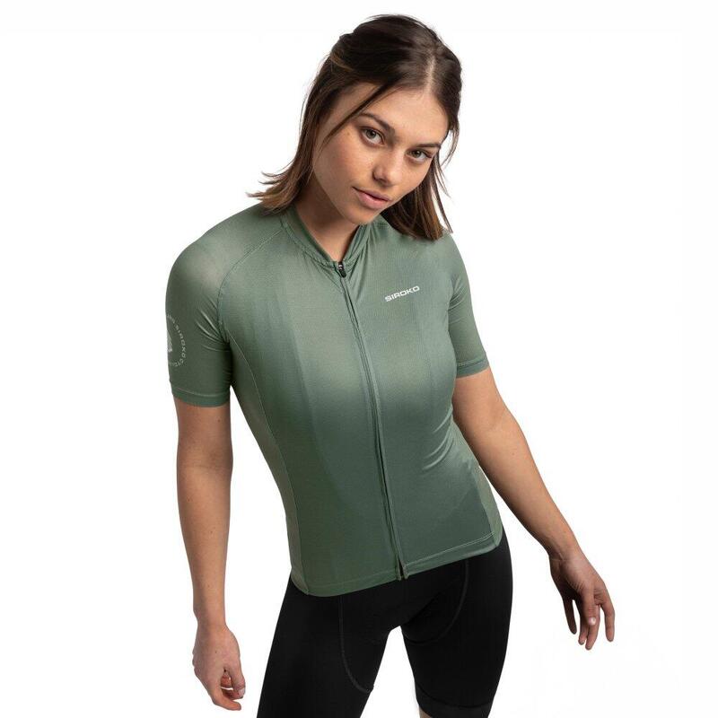 Maillot vélo ultraléger femme Cyclisme M3 Altitude Vert Olive