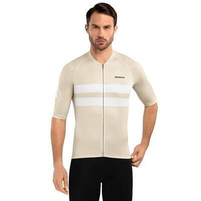 Heren wielrennen ultralichtgewicht wielershirt m3 swift beige
