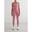 Femme Yoga Leggings Petite Côtelé Sans Couture Rose du Désert
