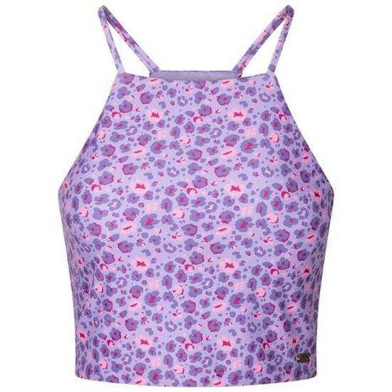 Haut De Bain Motif/style Imprimé Léopard HARLOW Femme (Bleu Lavande)