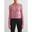 Femme Veste de Course Zippée Côtelé Sans Couture Rose du Désert
