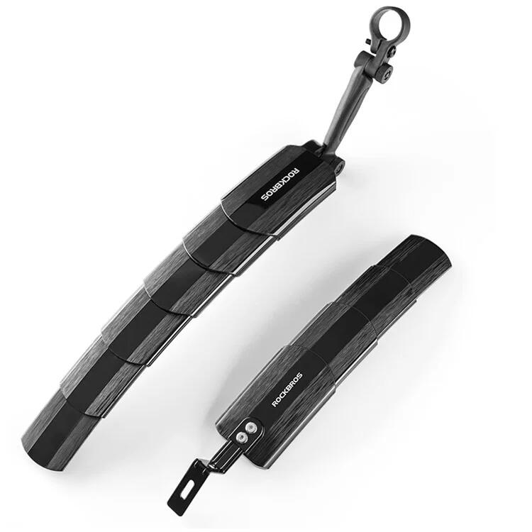 Rockbros - Paire De Garde-boue Avant Et Arrière Réglables Pour Vtt - Garde-boue - Noir - Decathlon