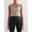 Dames Yoga Sportbeha Geribbelde Naadloos Bralette Beige