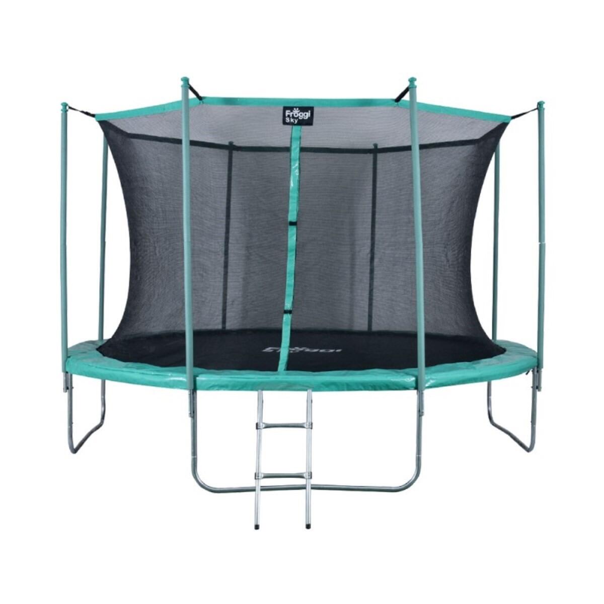 NO BRAND Kindertrampoline FROGGI SKY 183 cm - 75 kg - Springmat 144 cm - 3/5 jaar