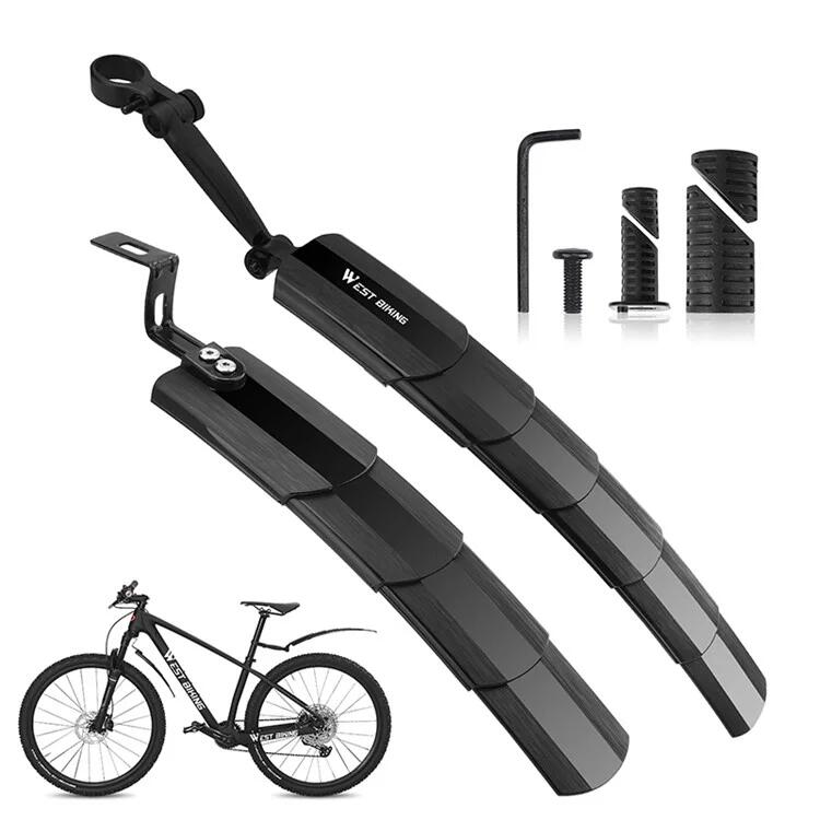 Par de protetores de guarda-lamas telescópicos para bicicletas