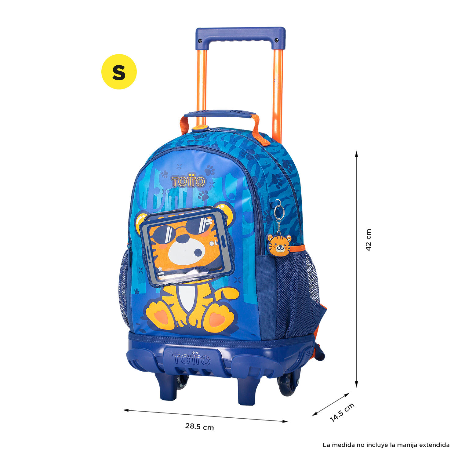 Totto Mochila infantil ruedas Little Avatar S Azul Poliéster 28.5 x 42 x 14.5 c 3/5