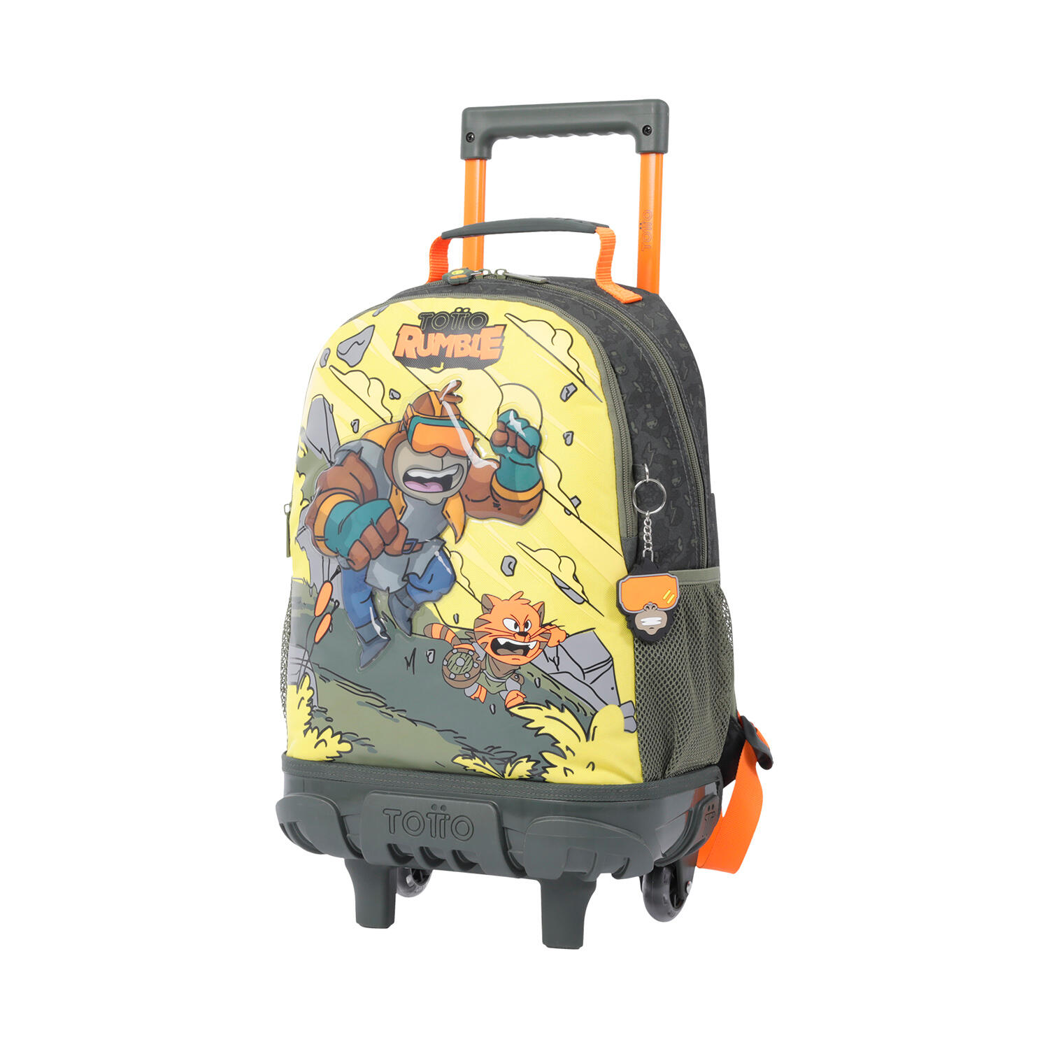 Totto Mochila infantil ruedas Brawlmaster M Amarillo Poliéster 28.5 x 41 x 12.5 2/5
