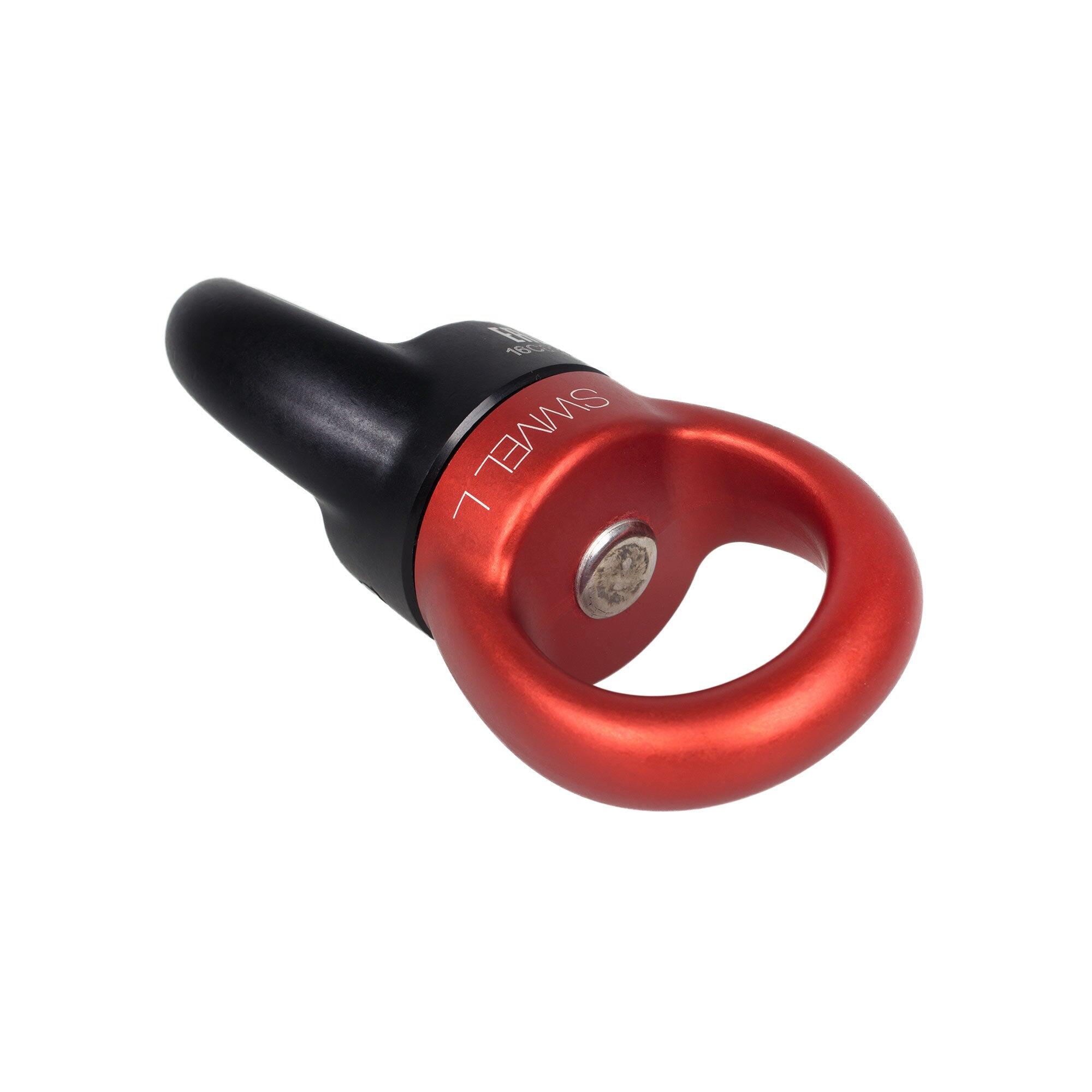 Émerillon Swivel L Petzl anti-vrillage noir/rouge, étanche, 2 p., 3 connecteurs 2/5