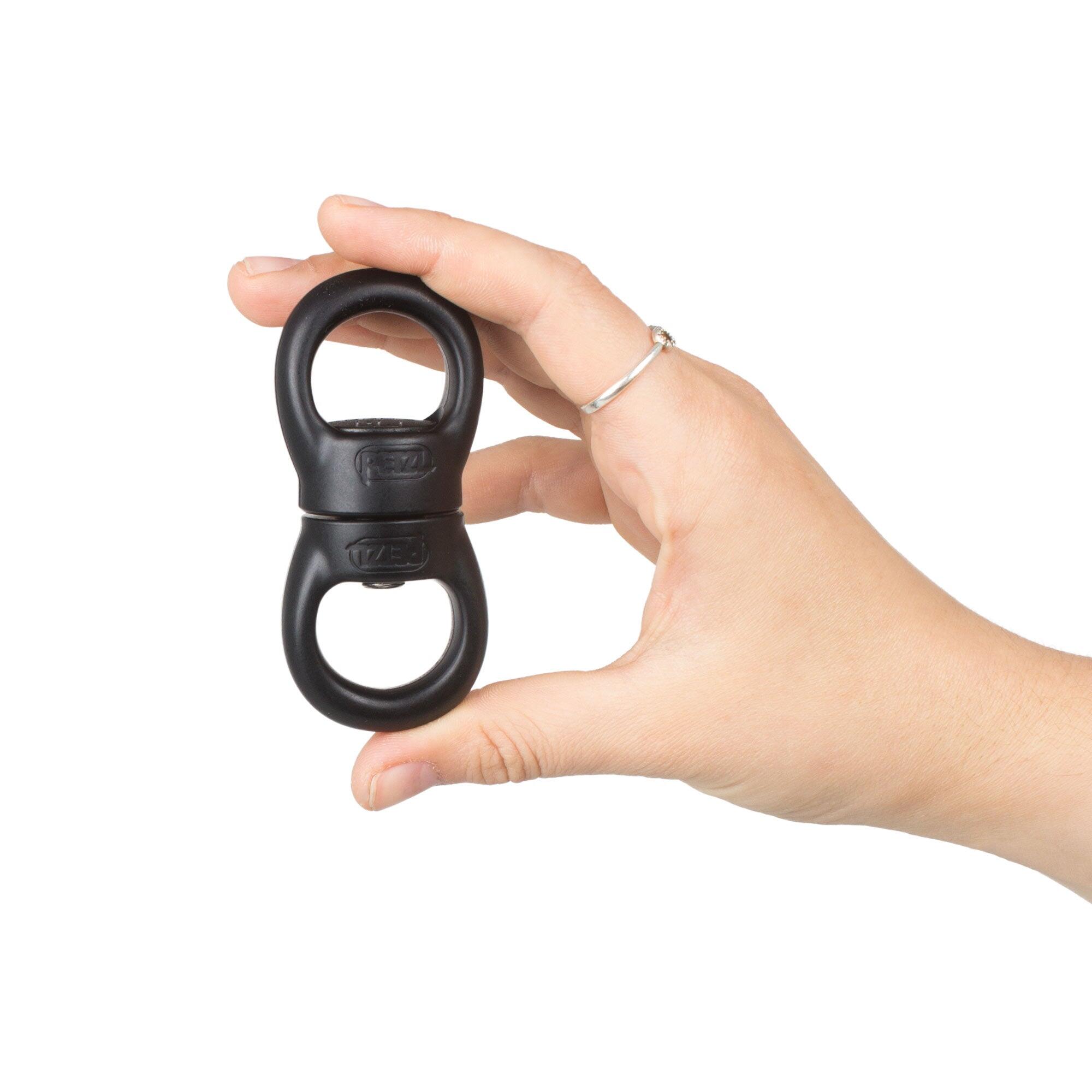 Émerillon Petzl Swivel S noir compact 95 g roulement à billes étanche 23 kN 4/5