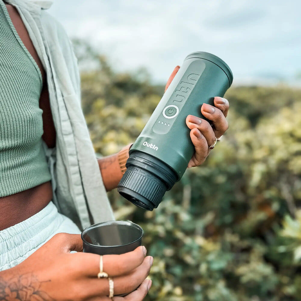 Nano Tragbare Espressomaschine – Reisekaffeemaschine – Kieferngrün 6/7