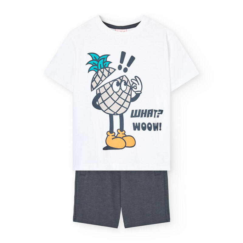 Conjunto Gimnasia Niño Boboli Gris