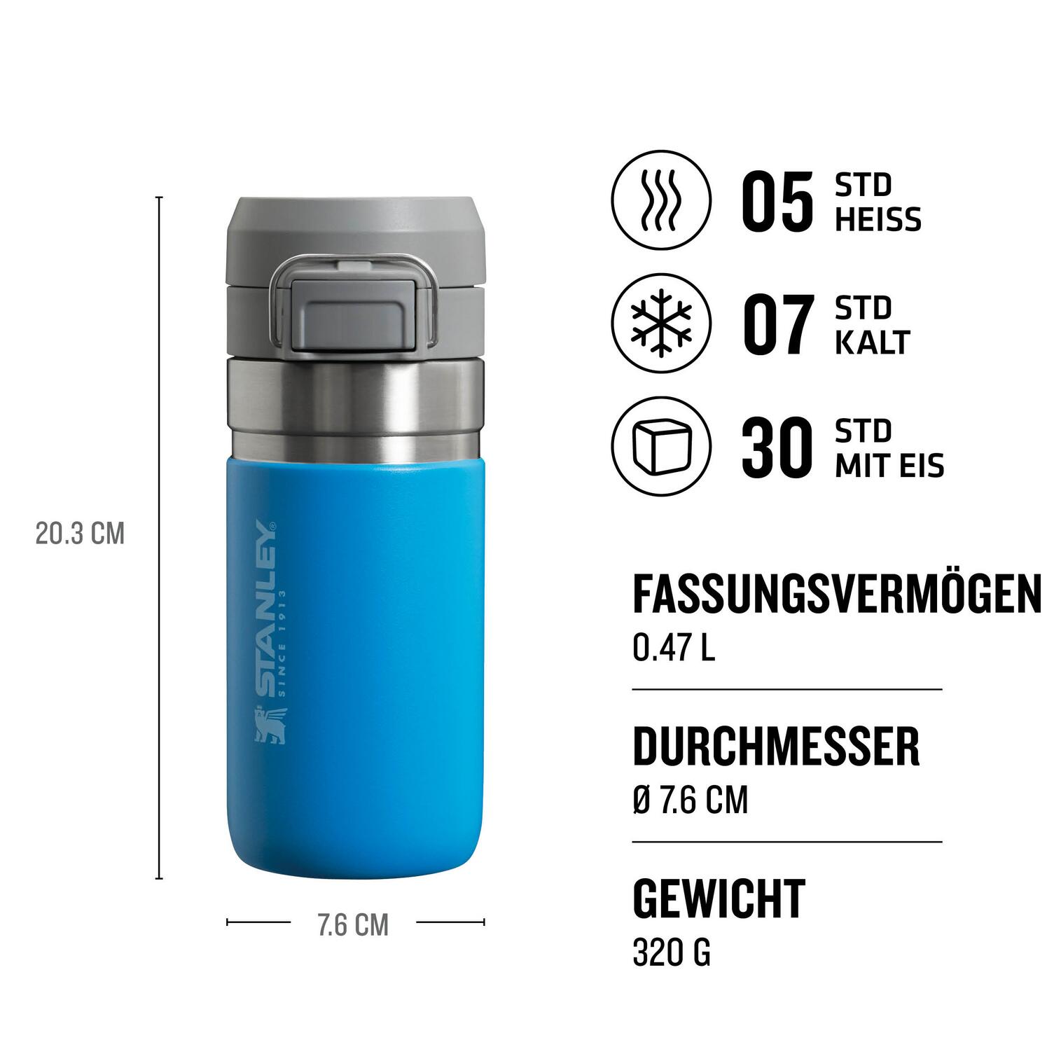 Quick Flip Water Bottle 0.47L 2/5