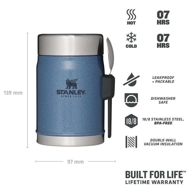 Stanley Legendary Food Jar + Spork 0,4L - Hammertone Lake