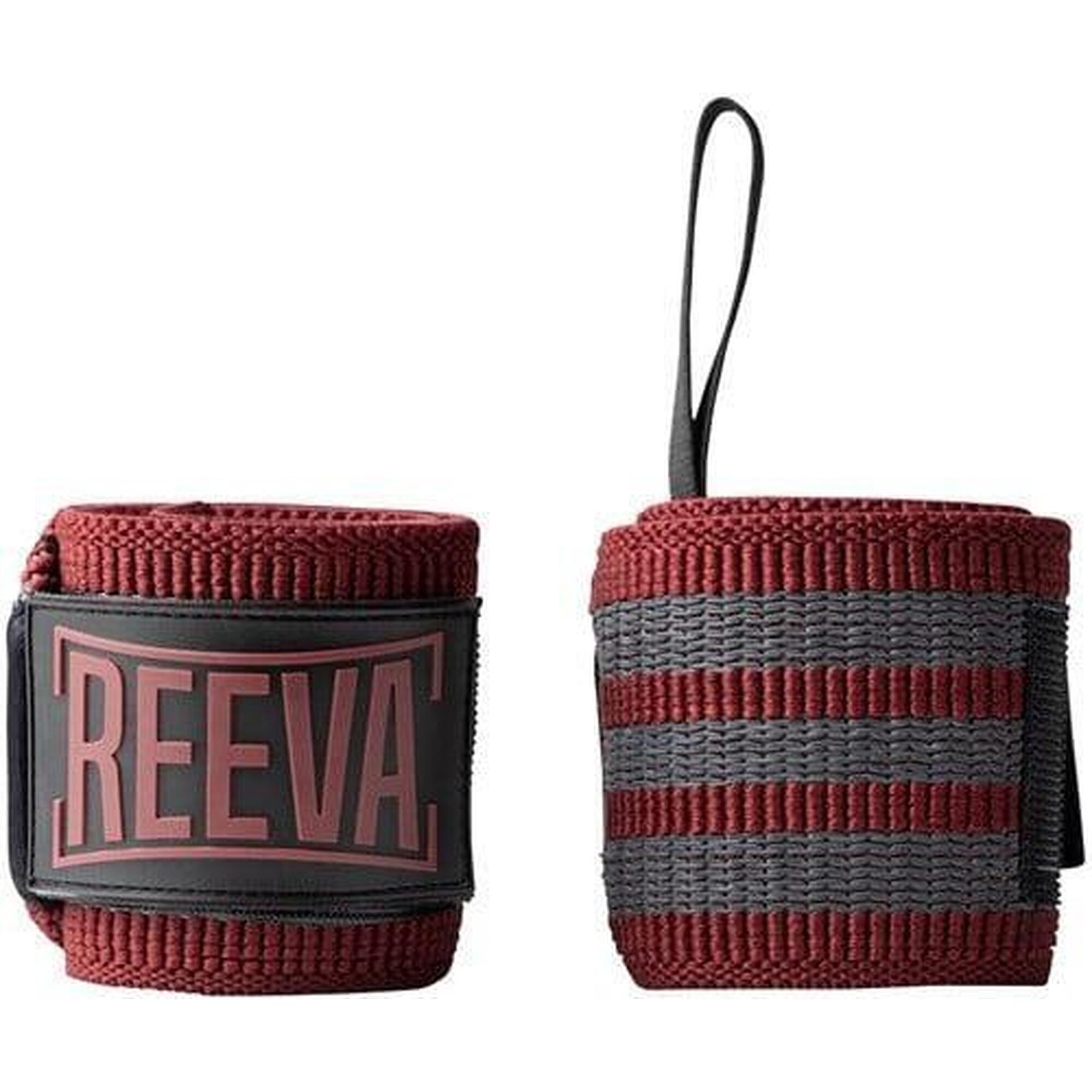 Reeva - Bande Poignet Musculation - Wrist Wraps - Strap Poignet - Rouge - Taille Unique - Decathlon
