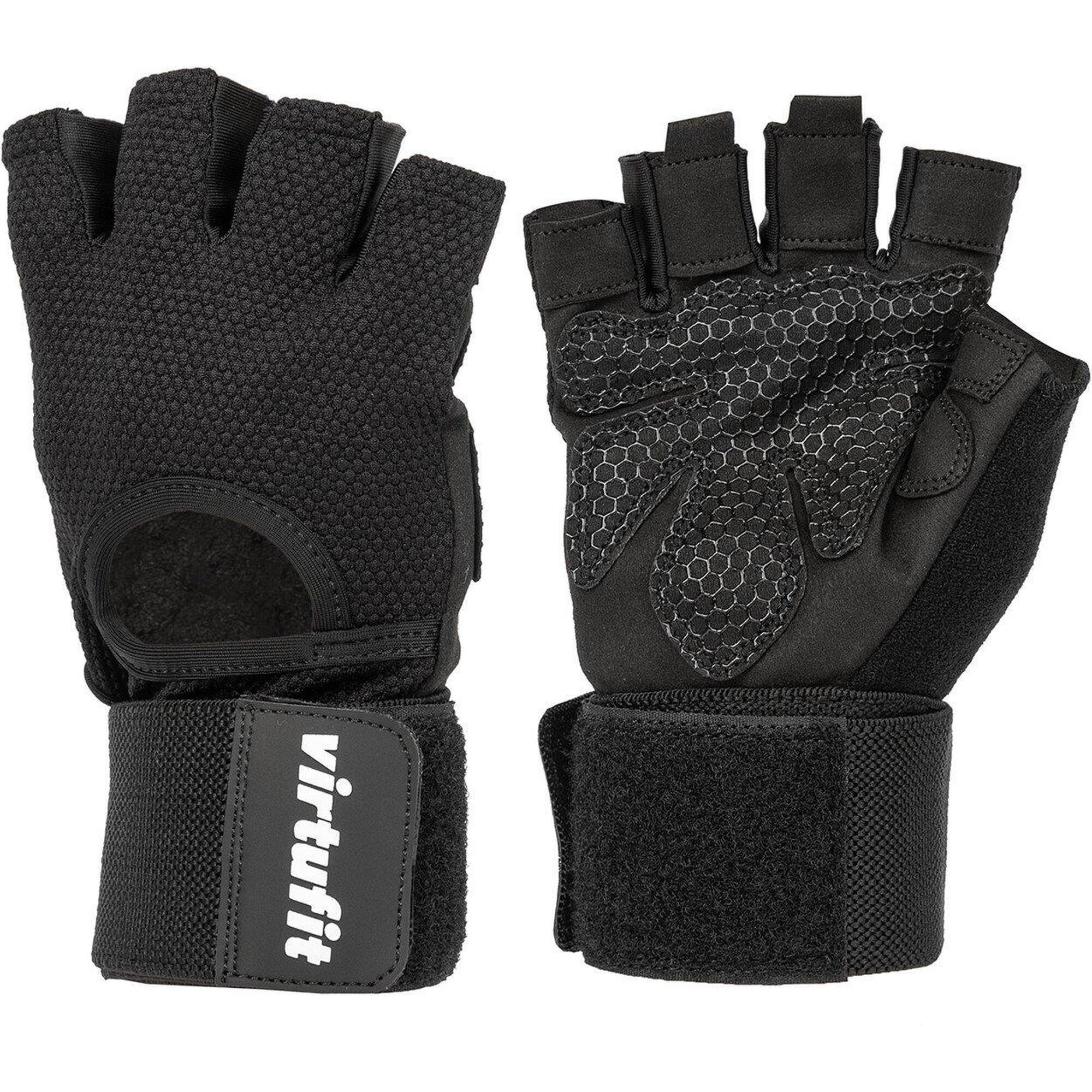 Virtufit - Gants Fitness Pro Avec Poignet - Gants - Noir - 40 M - Decathlon