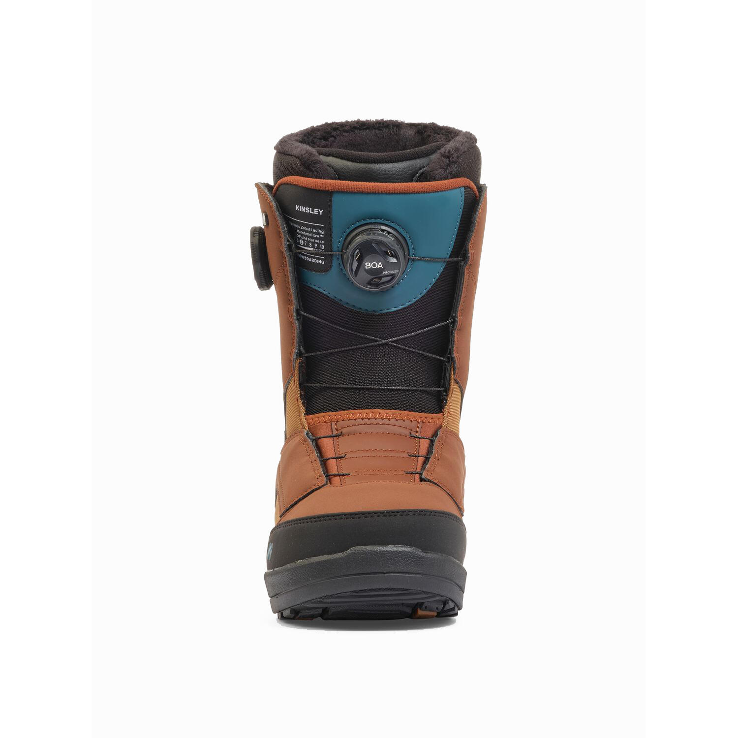 Botas de snowboard K2 Kinsley para mujer, color marrón 3/4