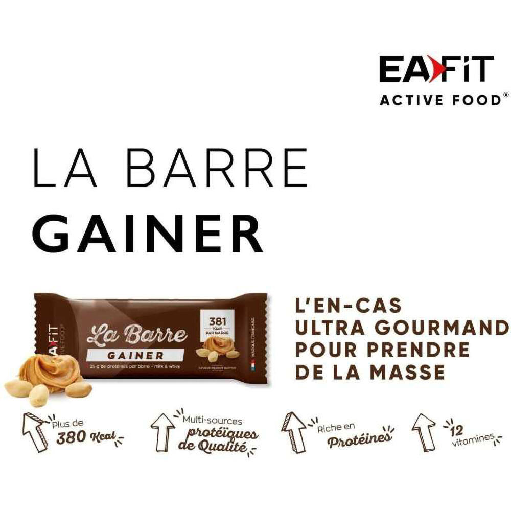Barre Gainer EaFit Peanut Butter - Unité 90g 3/7