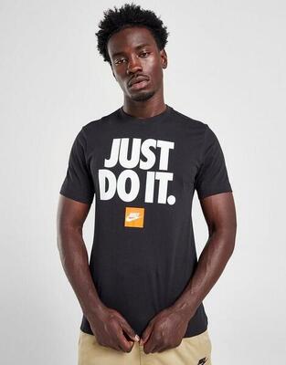 T-shirt uomo nike just do it tee - nero