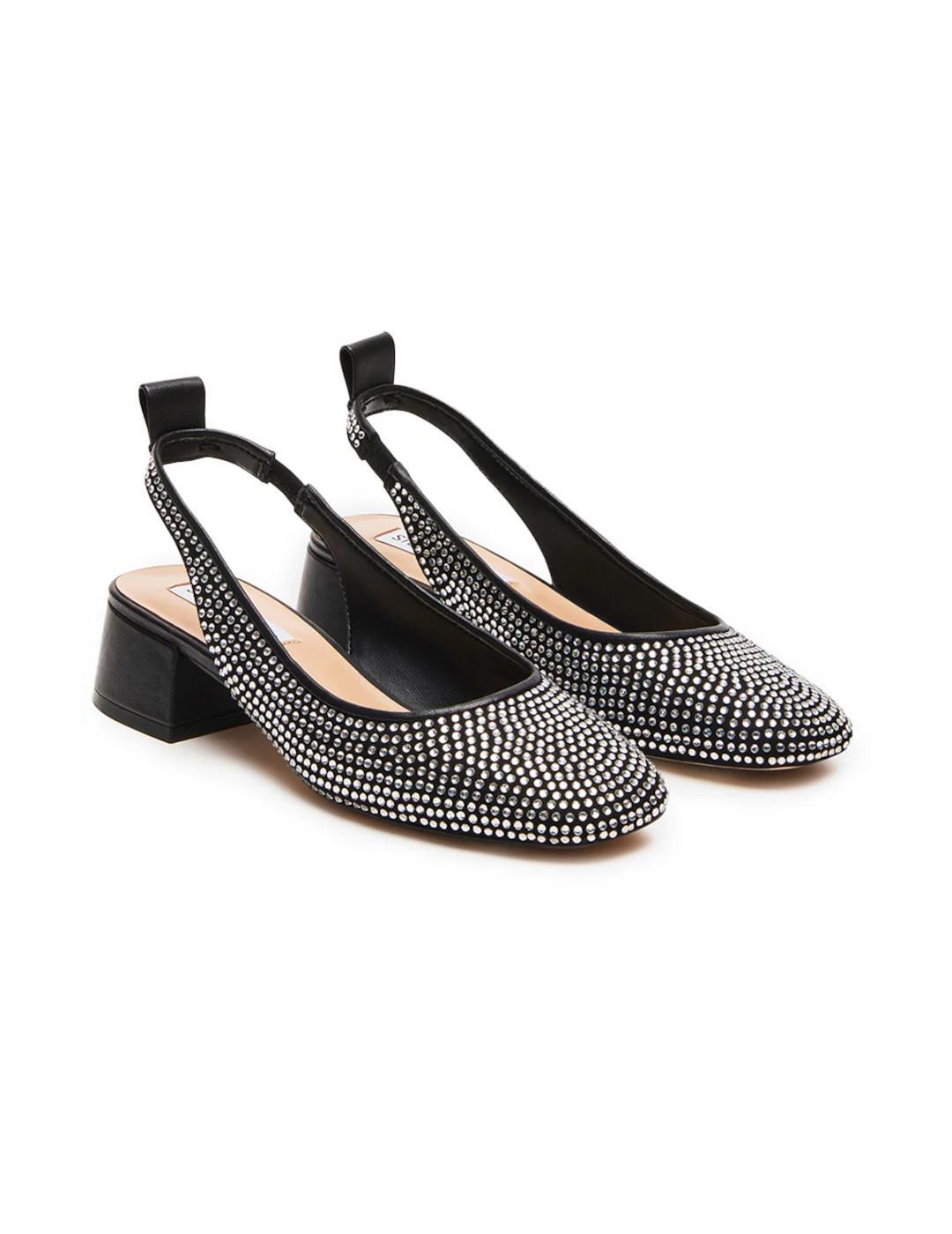 Zapatillas para Mujer Steve madden Smitten rhinestone Negro 2/4