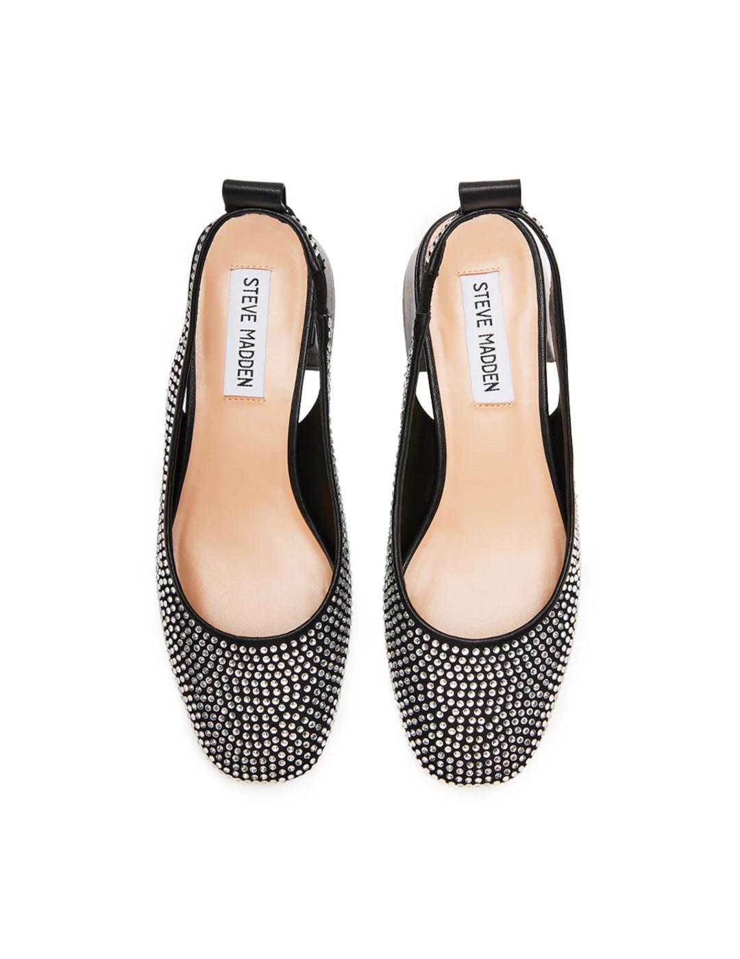 Zapatillas para Mujer Steve madden Smitten rhinestone Negro 4/4