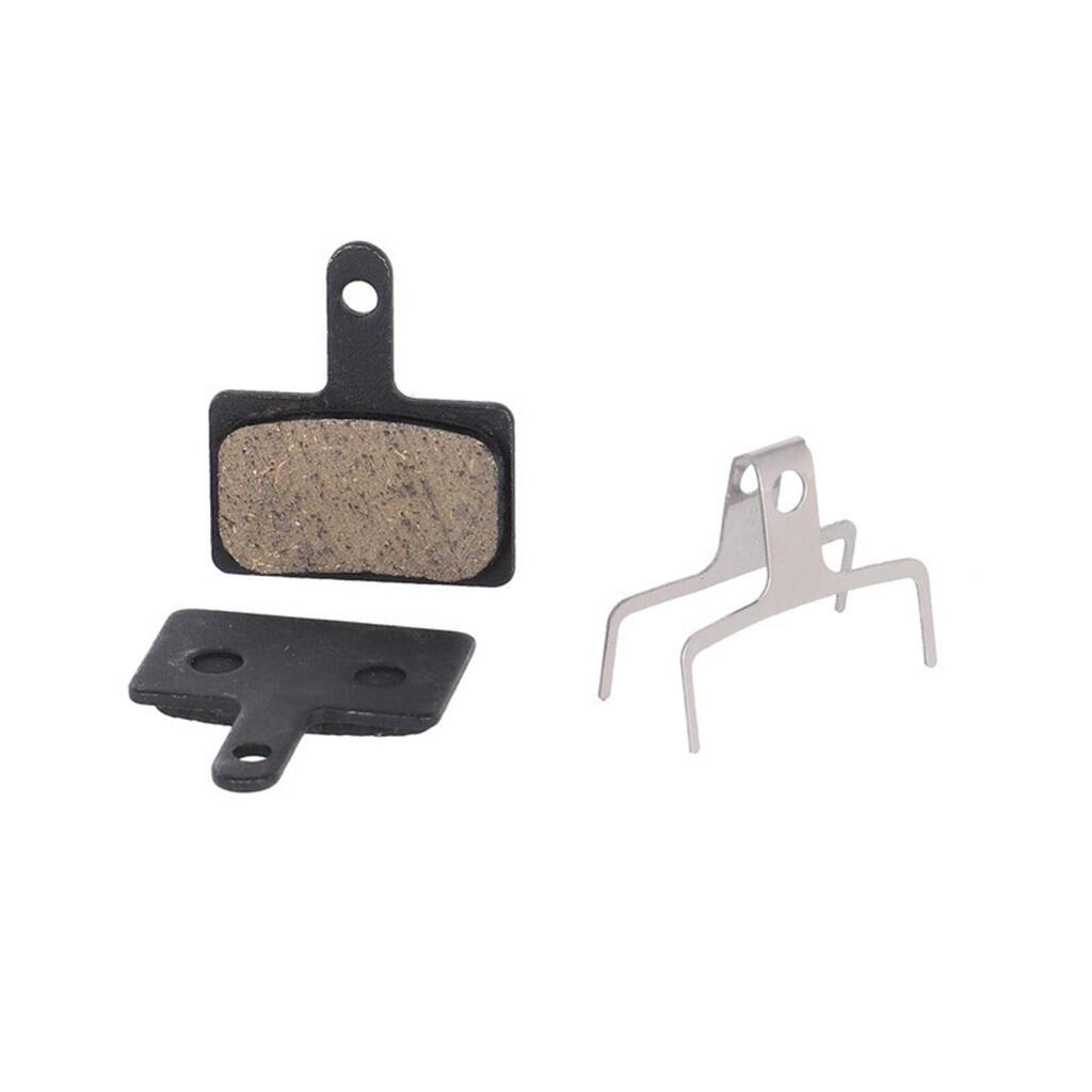 Pair of semi-metal bicycle brake pads with 1 cleaning wipe Fibrax Shimano Deore