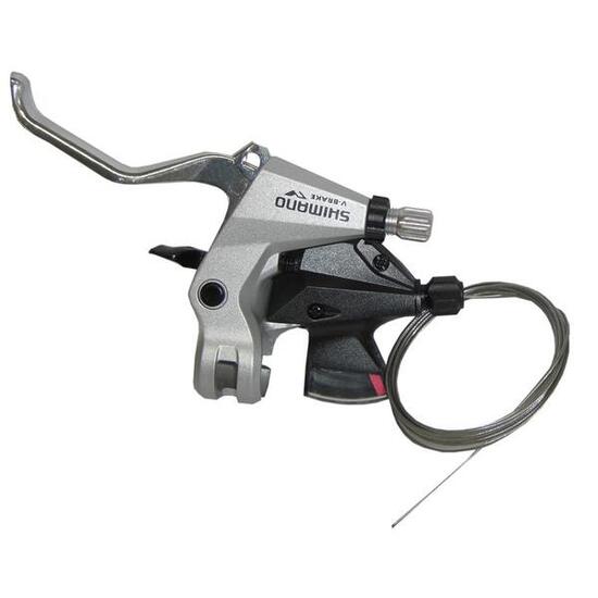 Shimano S+B-Hebel Altus ST-M310 2-Finger 3-fach, links, V-Brake, 1800mm, silber