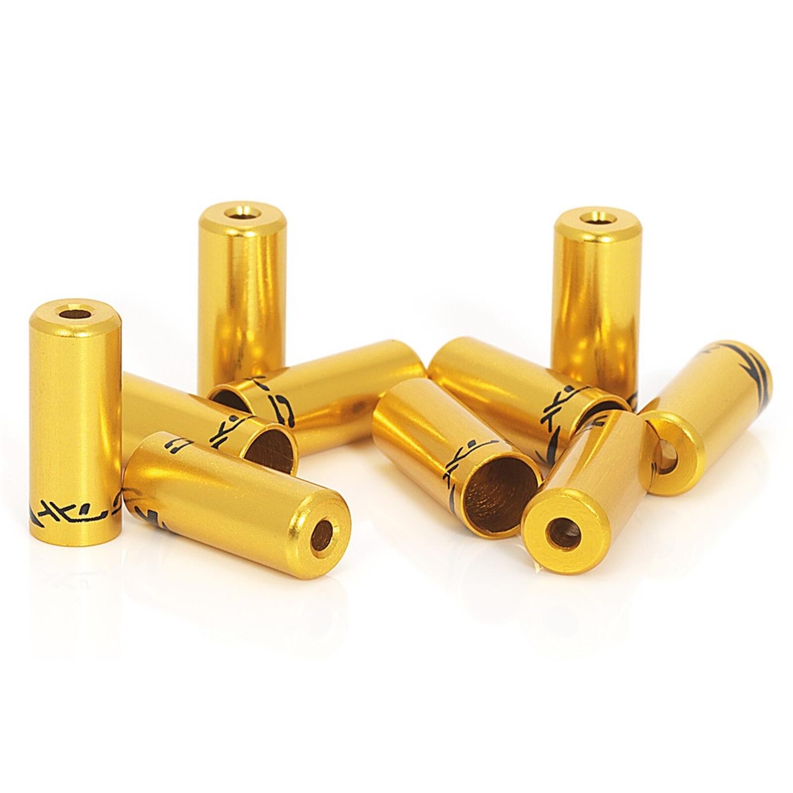 XLC Endkappen f. Bremsaussenhülle BR-X10 gold, Innen Ø 5,0mm, 50 Stück in Fla... 1/2