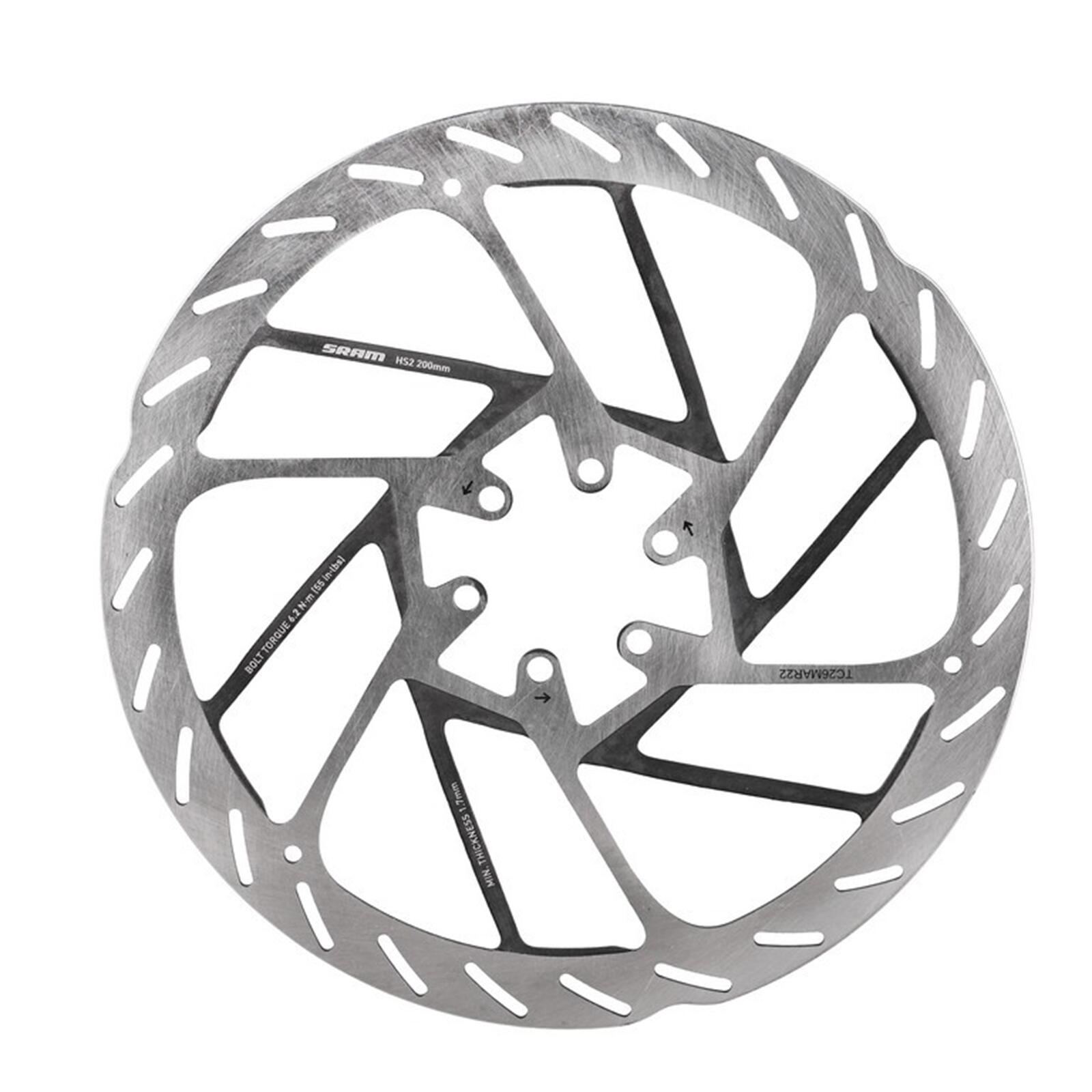 SRAM Brzdový disk s 6 otvory zaoblený okraj (včetně ocelových šroubů) Sram Disque Hs2