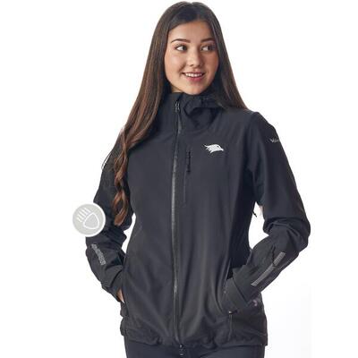 Reflecterende functionele jas - dames reflecterend zwart