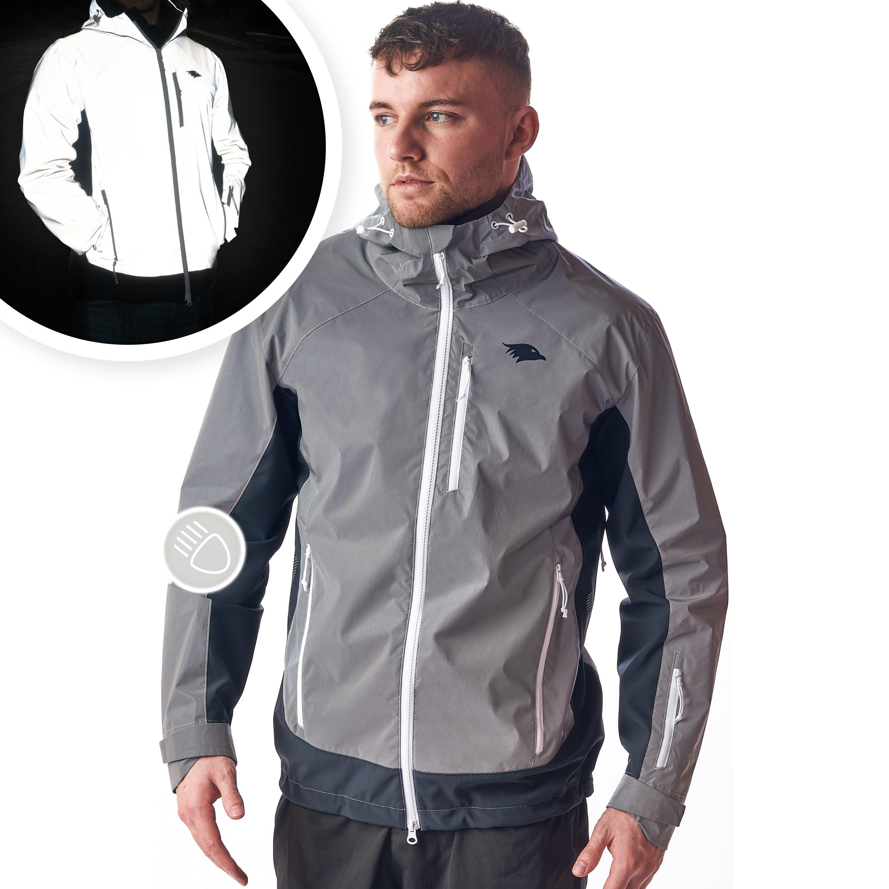 Chaqueta funcional reflectante - Hombre reflectante gris 3/7