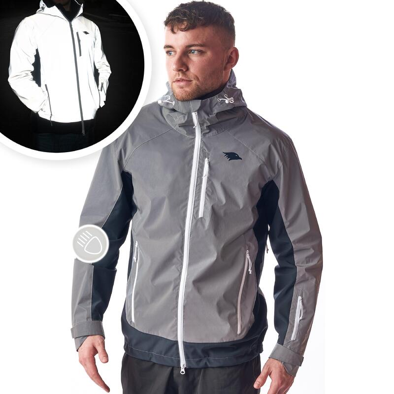 Veste fonctionnelle réfléchissante - Homme réfléchissant gris