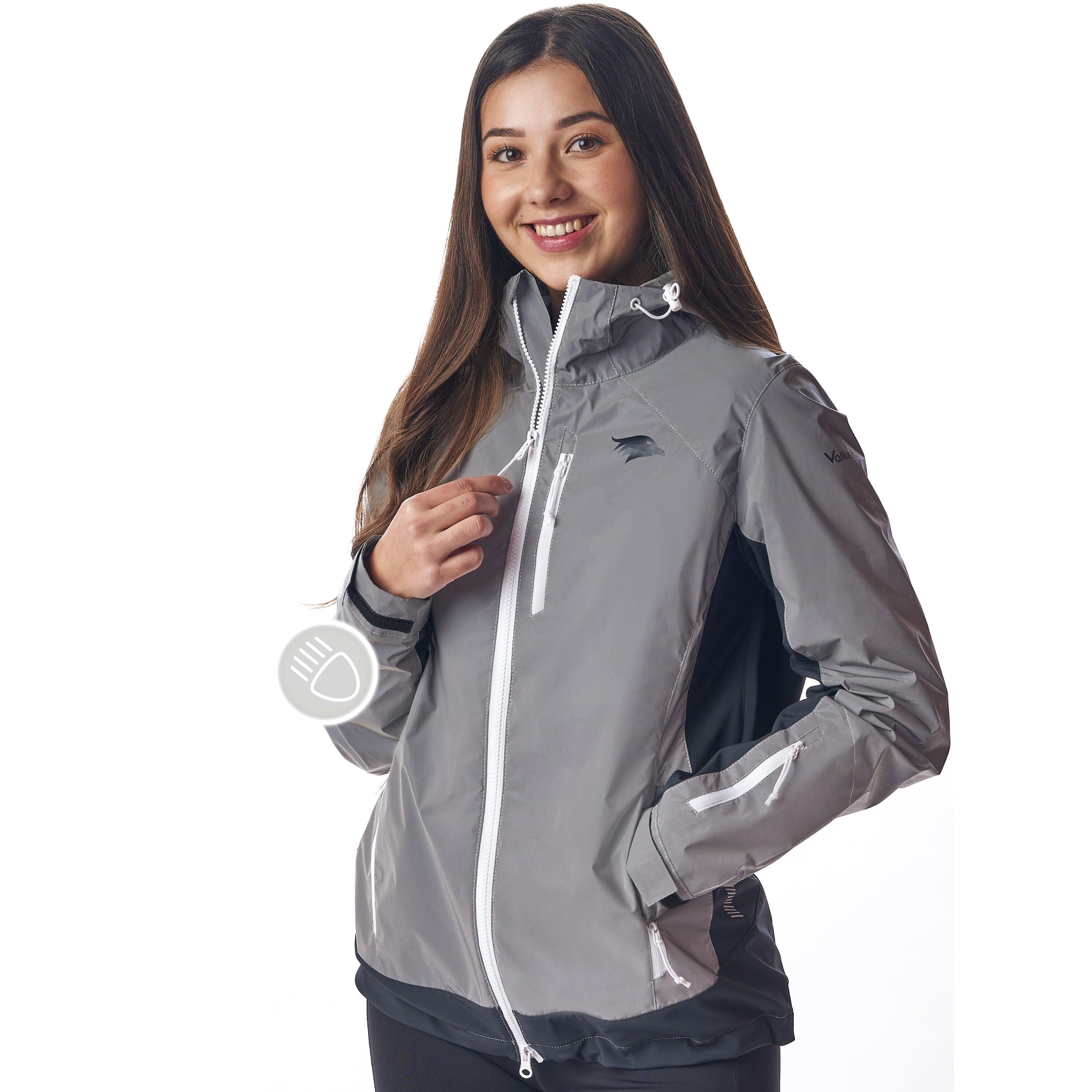 Jaqueta funcional refletiva - Feminino refletivo cinza