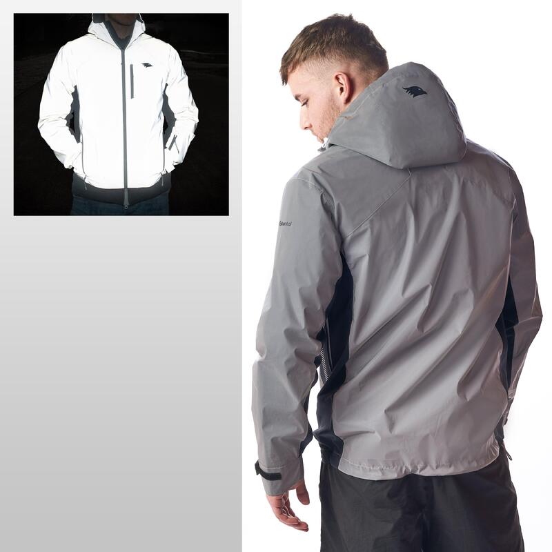 Veste fonctionnelle réfléchissante - Homme réfléchissant gris