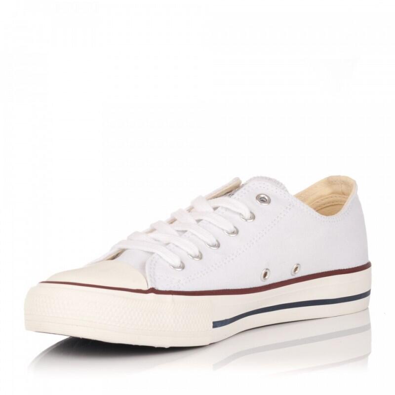 Zapatillas Lona Hombre Victoria Tribu Basket Lona Blanco 2/6