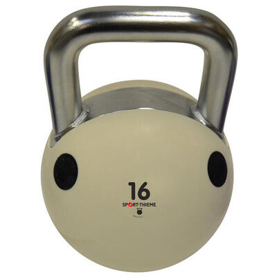 Kettlebell Soft Weiß 16 kg Gewichtheben Unisex Weiß