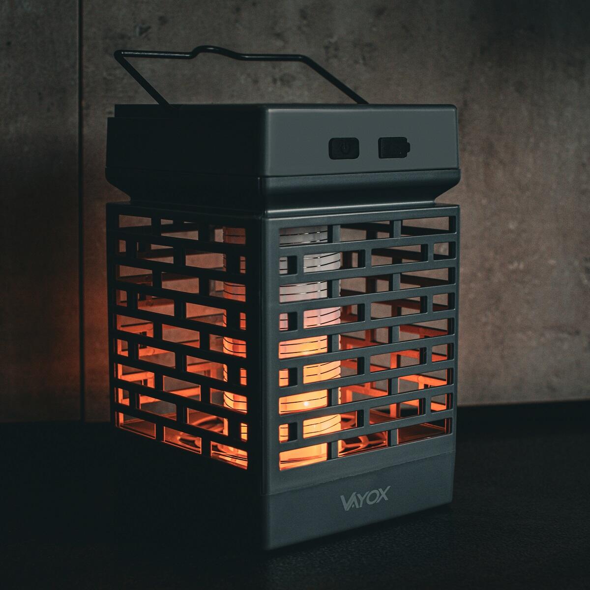 UV-insectenverdelger Vayox VA0335 voor muggen vliegen batterijen zonne-energie 4/7