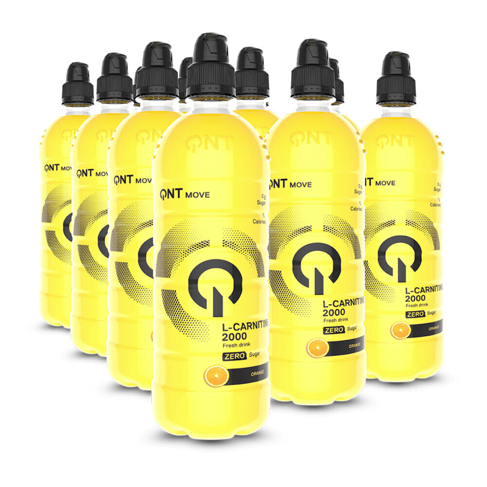 QNT L-CARNITINA 2000 mg com sumo natural - Laranja - ZERO CALORIAS - 700 ml
