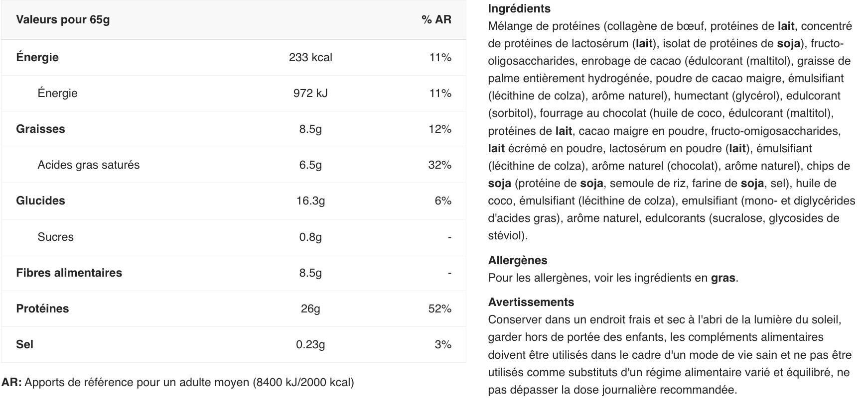 QNT METAPURE - 40% Eiwit Crunchy Reep Suikerarm - Chocolade - 12 x 65g 2/3