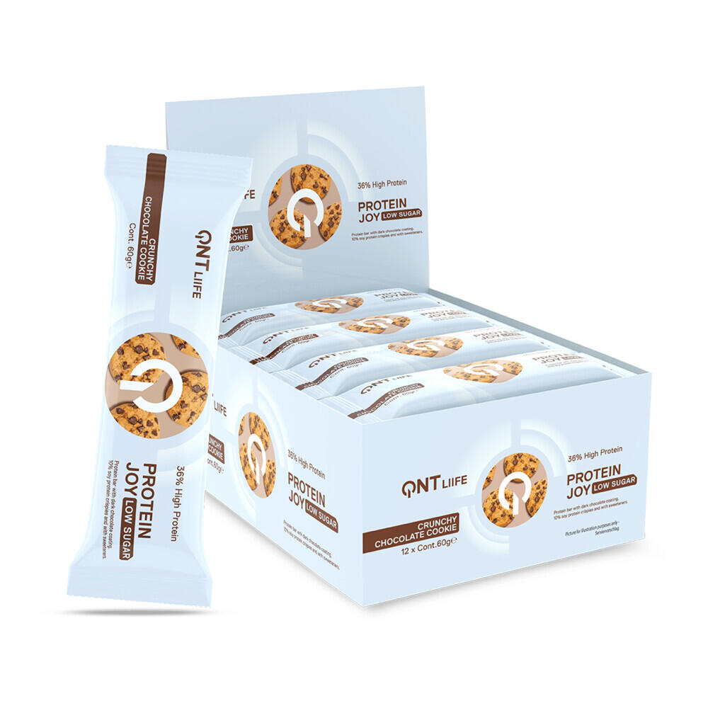 Protein Joy 36% Baixo Teor de Açúcar - Bolacha Crocante de Chocolate - 12 x 60 g