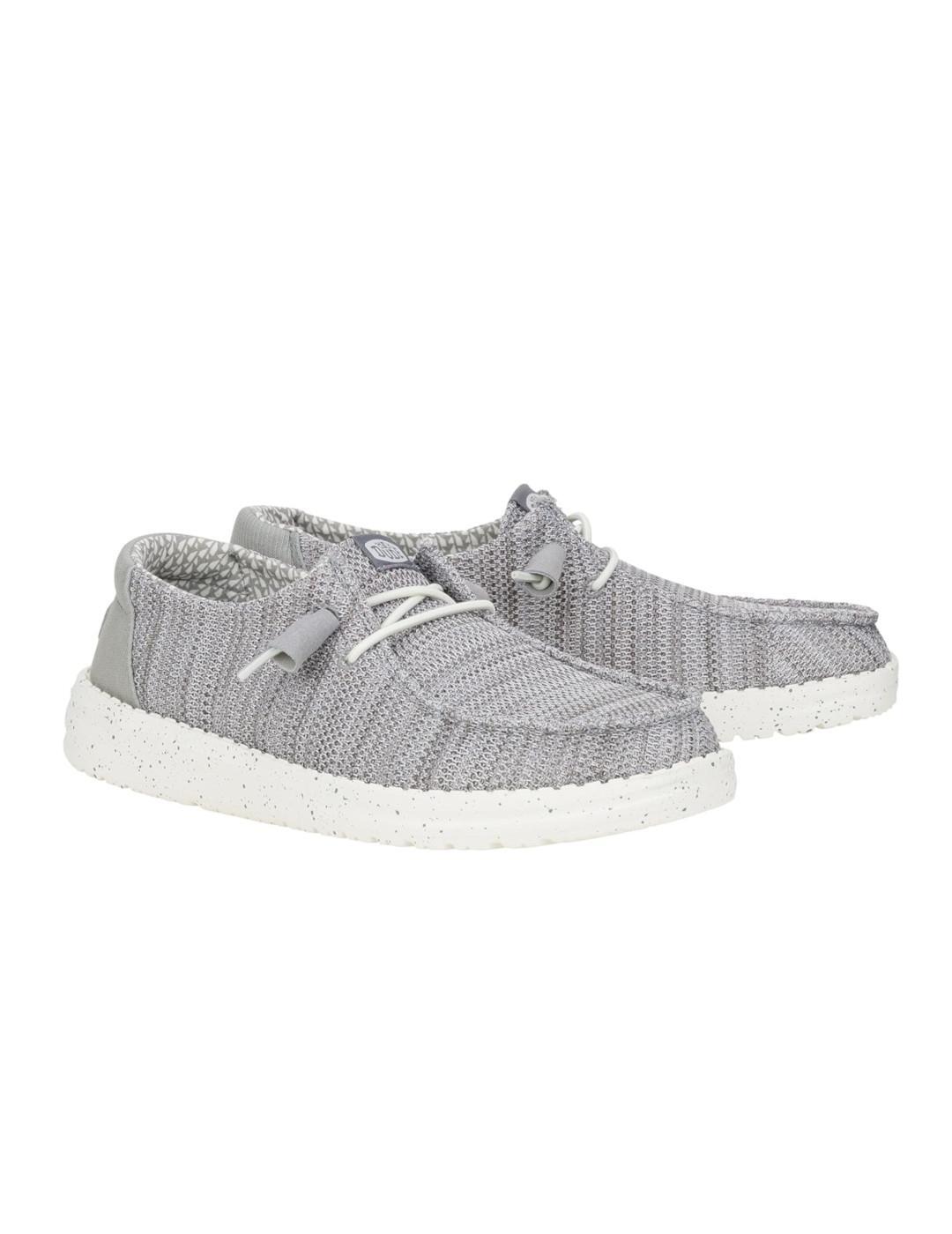 Zapatillas para Mujer Hey dude Wendy stretch box Gris 2/5