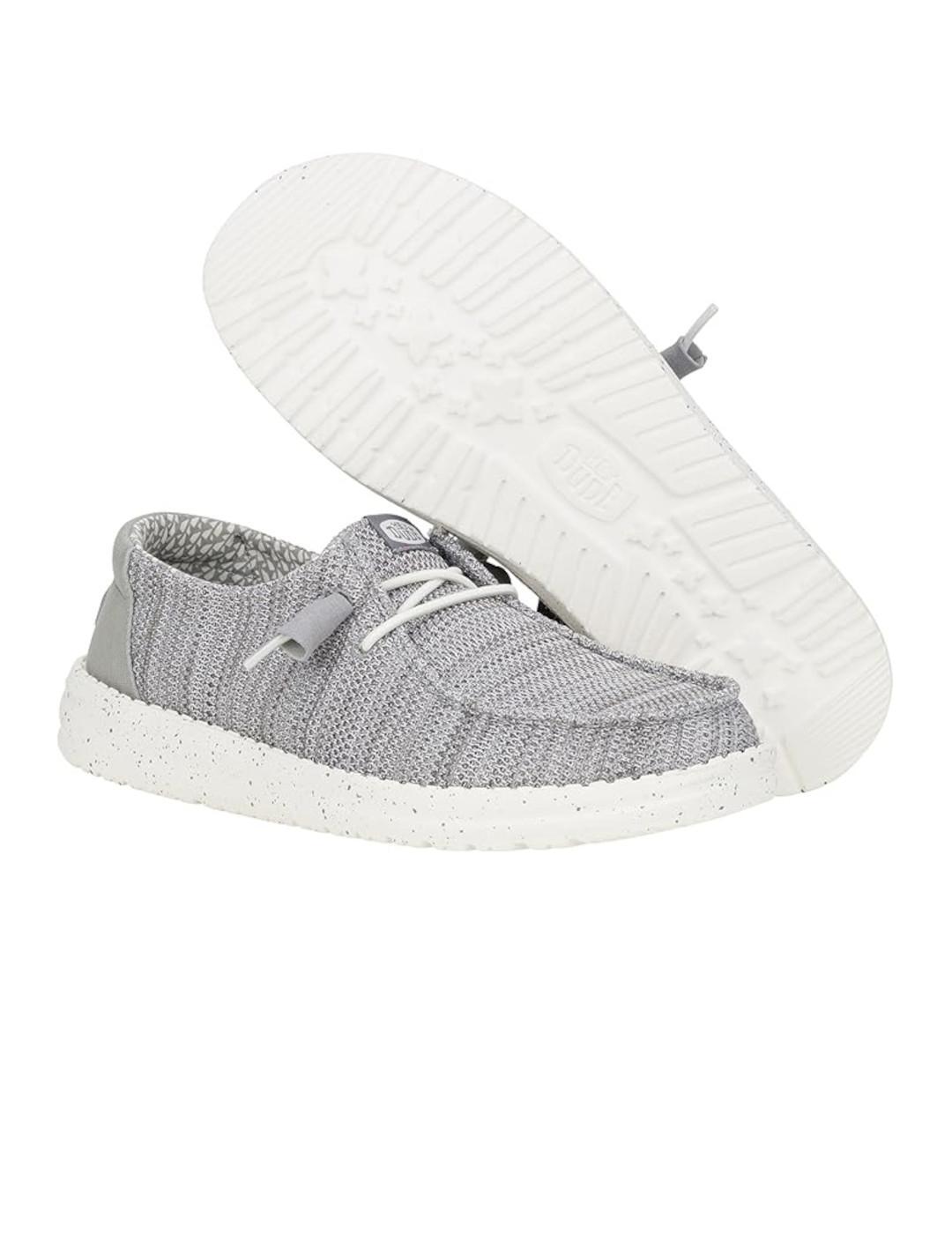 Zapatillas para Mujer Hey dude Wendy stretch box Gris 3/5