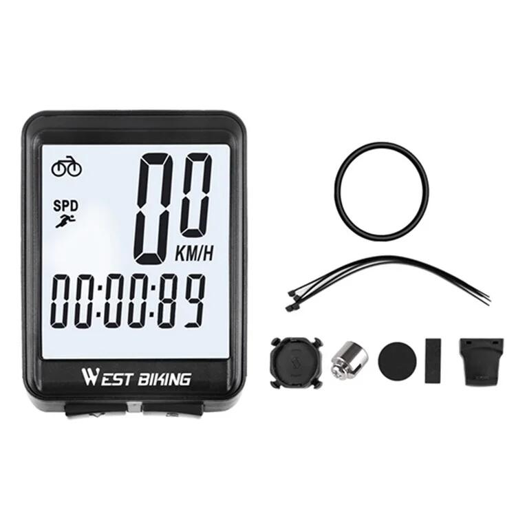 Wireless Bike Computer for Mountain and Road Biking, Waterproof Backlit Display