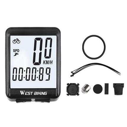 Compteur de vélo sans fil pour VTT et route, écran rétroéclairé étanche