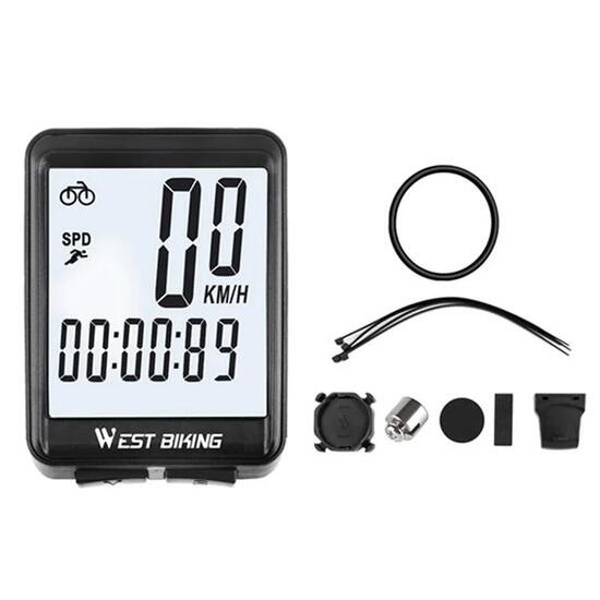 Computer da bici wireless per MTB e strada display retroilluminato